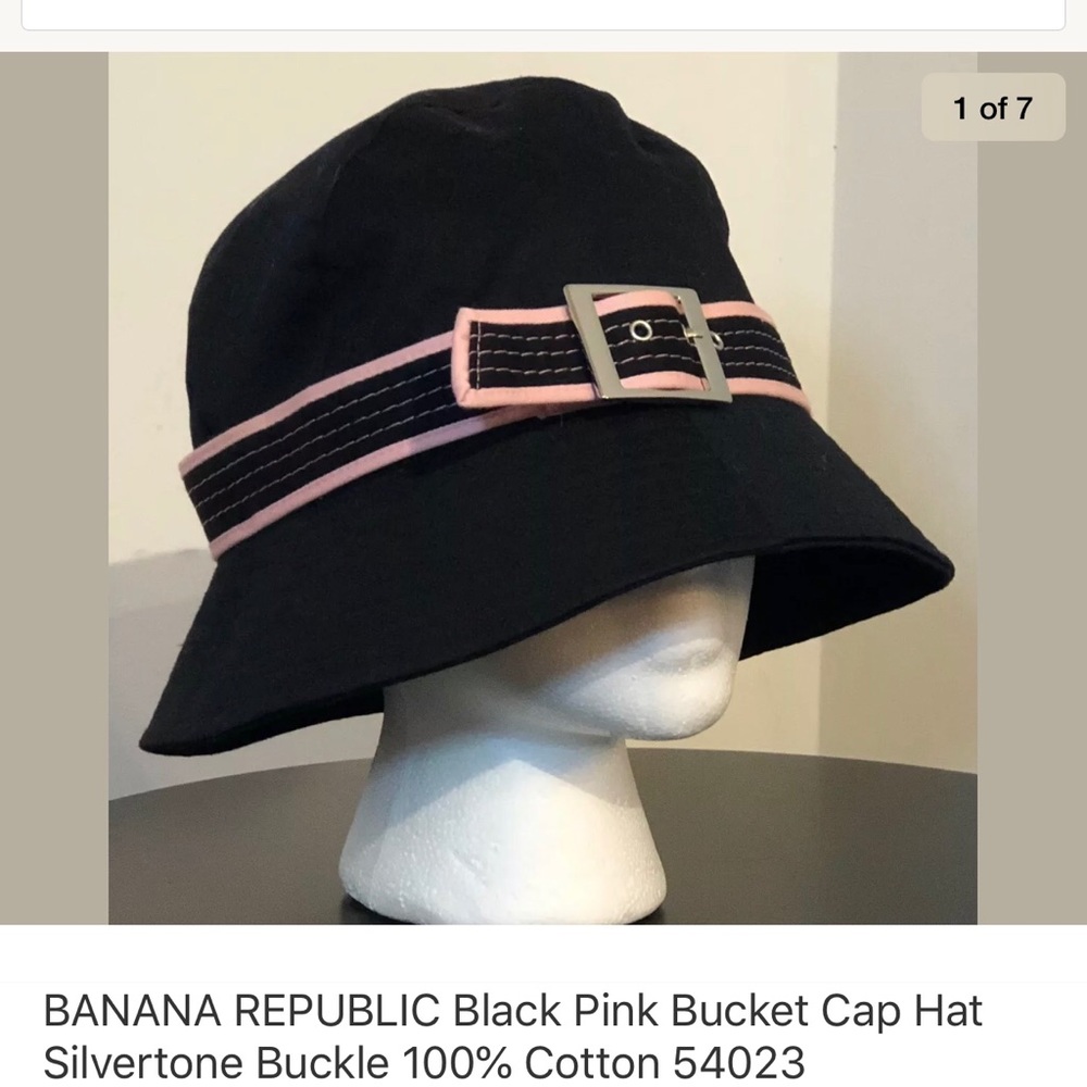 BANANA REPUBLIC Black Pink Bucket 100% Cotton
